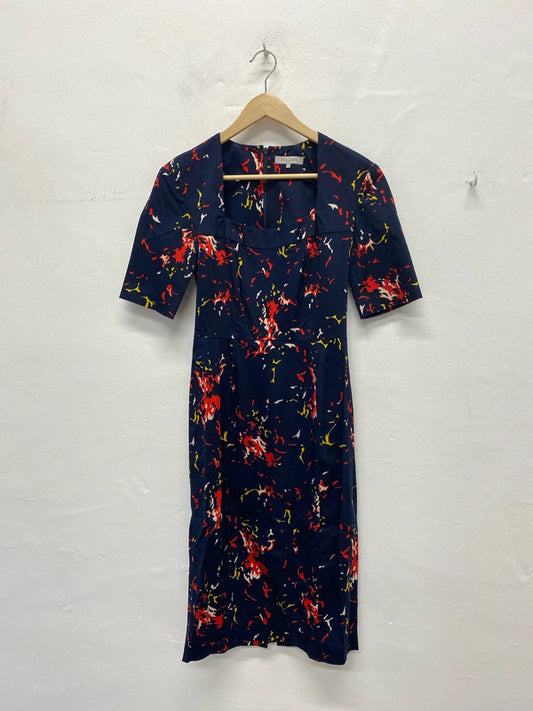 Fabulous Great Plains Navy fitted pencil dress UkXS AG006