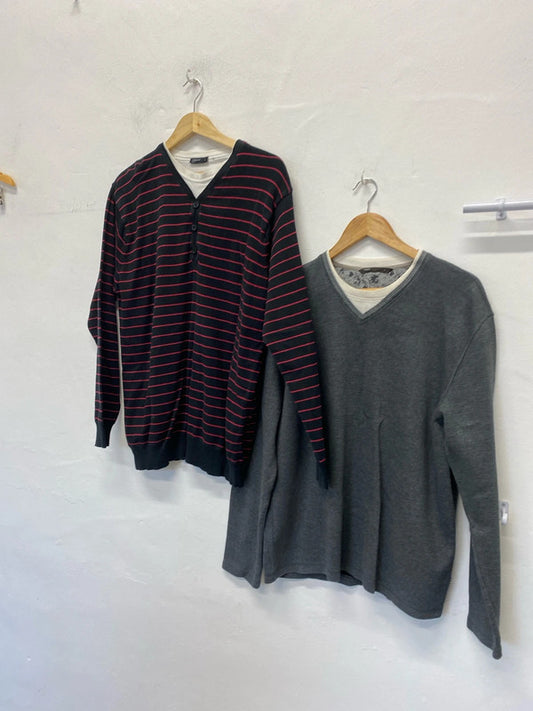 Lovely duo of Men’s sweaters UkL Next & Cedarwood #4 AT001