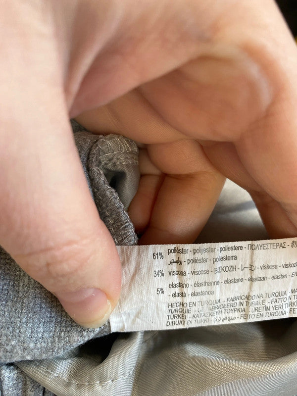 Zara Stylish Grey Joggers Size S DF002