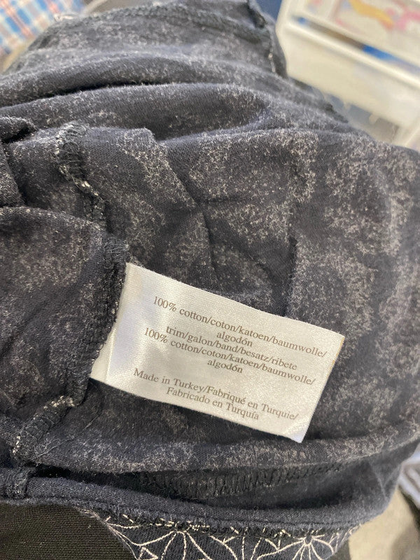 Stunning Laura Ashley black white tie waist tunic top ethnic vibes UK 12 AG005