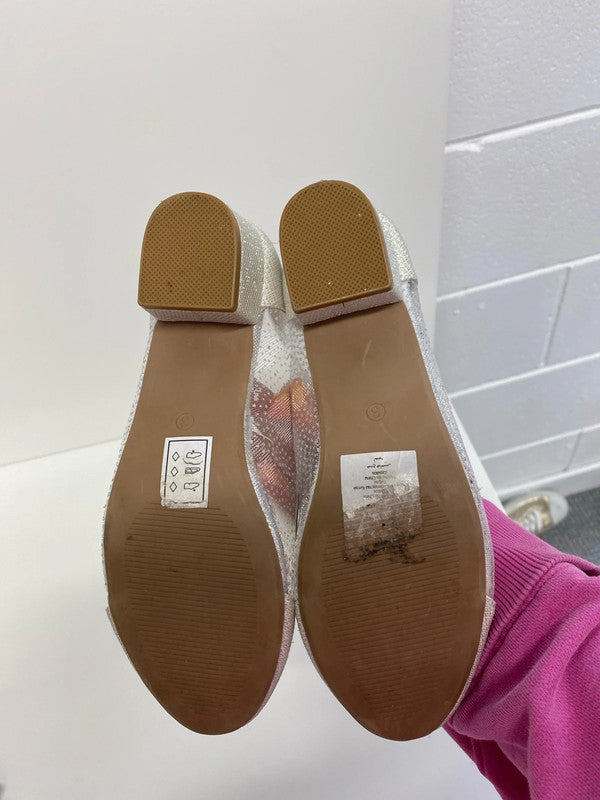 Fabulous Monsoon butterfly embellished party shoes Uk3 JS004