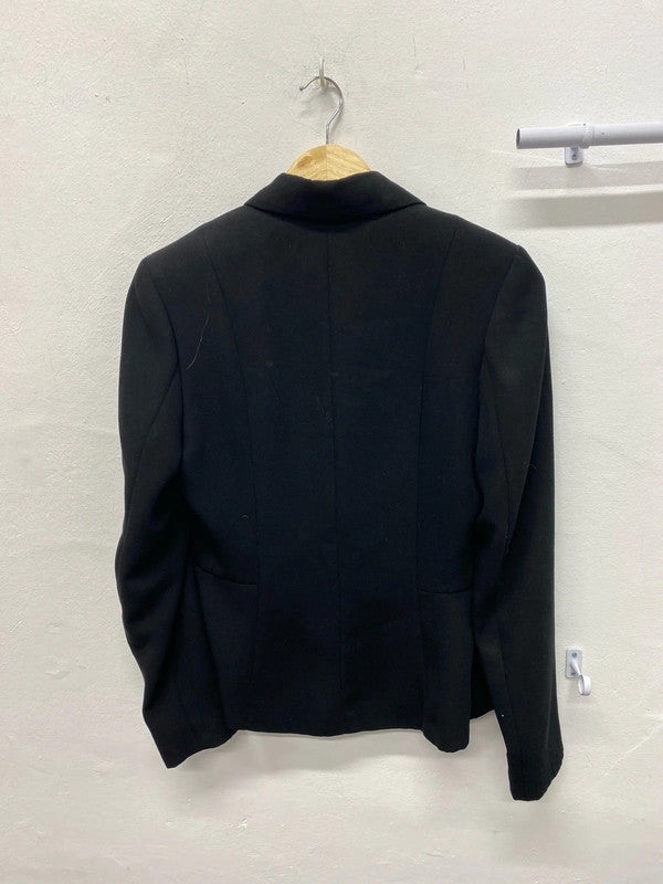 Charlotte Halton black smart jacket formal Uk10 1990’s MM005