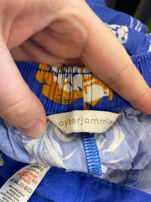 Cyberjammies Fabulous Sierra Blue Tropical Pyjamas UK 22 LK006