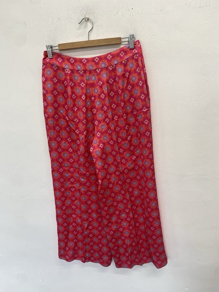 Lovely Aspiga Pink Flower Power Trousers UK M SS002