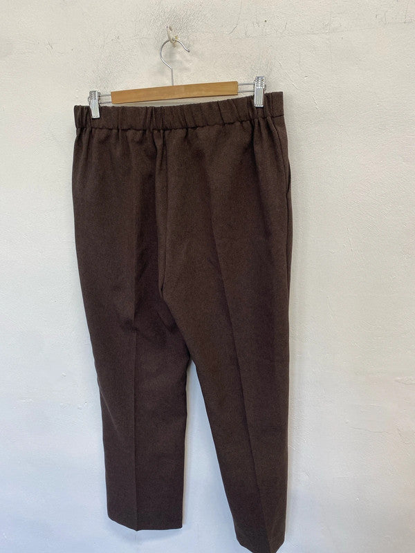 Lovely bonmarche brown straight leg trousers UK 12 IM001