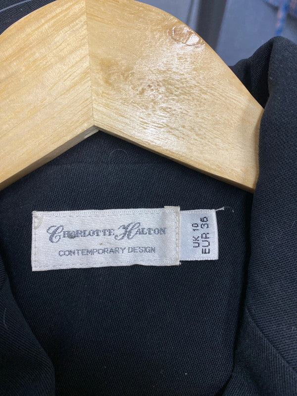 Charlotte Halton black smart jacket formal Uk10 1990’s MM005