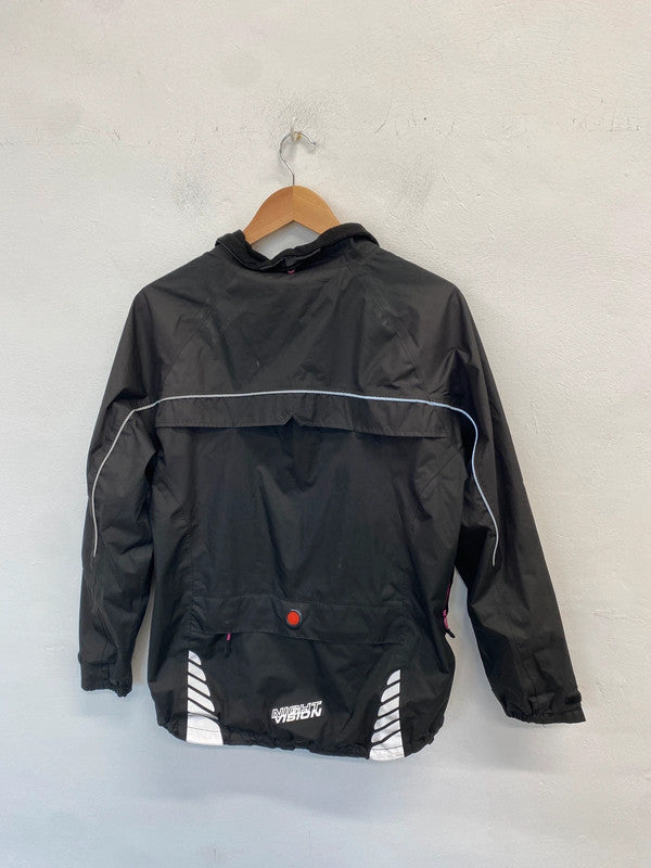 Fabulous altura black pink cycling jacket UK 12 JM007
