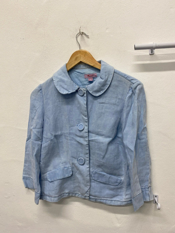 Fabulous Monsoon French Peter Pan linen blazer Uk12 Y2K MM005