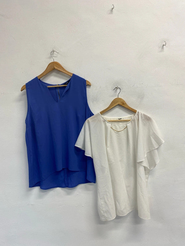 Stunning duo of floaty tops tu next backless UK 18-20 #2 YM001