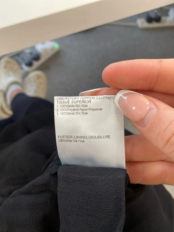 Stunning 1970 Féraud silk evening dress uk 12 AW002