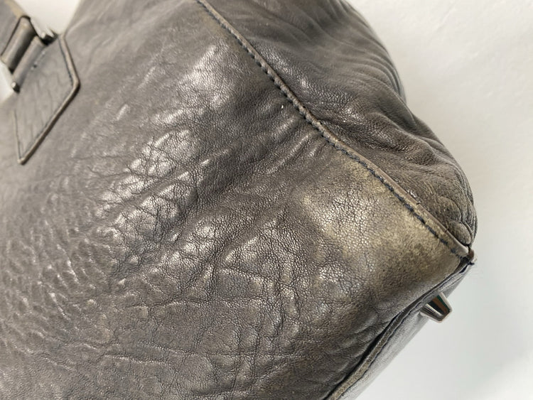 Anya Hindmarch Chocolate Brown Vintage Ebury handbag leather tassle JP001