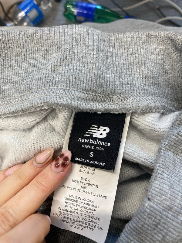 Lovely new balance grey cuffed joggers UK S JM008