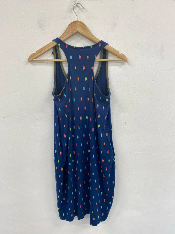 Haoji Fun Popsicle Pattern Shift Dress Size S MS002