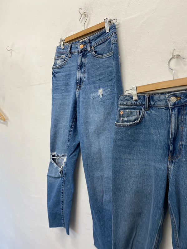Fabulous duo of Tori New Look Jeans Uk10 blue Mom style JM008