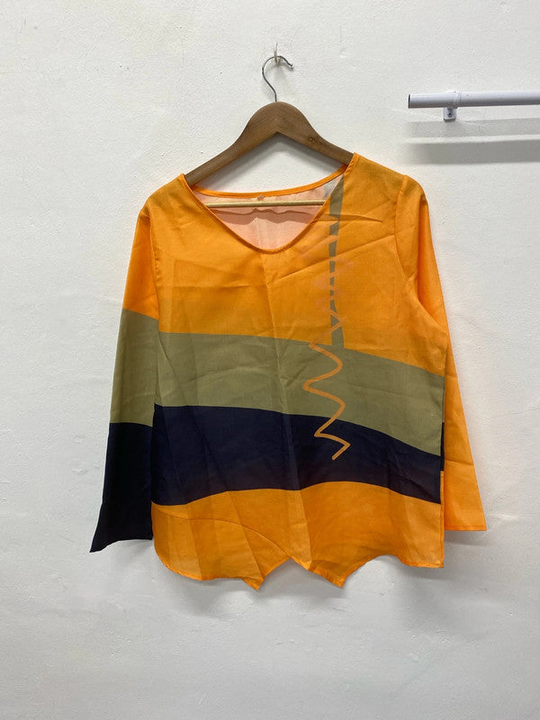 Fabulous tribal loose fit Bright blouse top UkXl 16-18 YM001