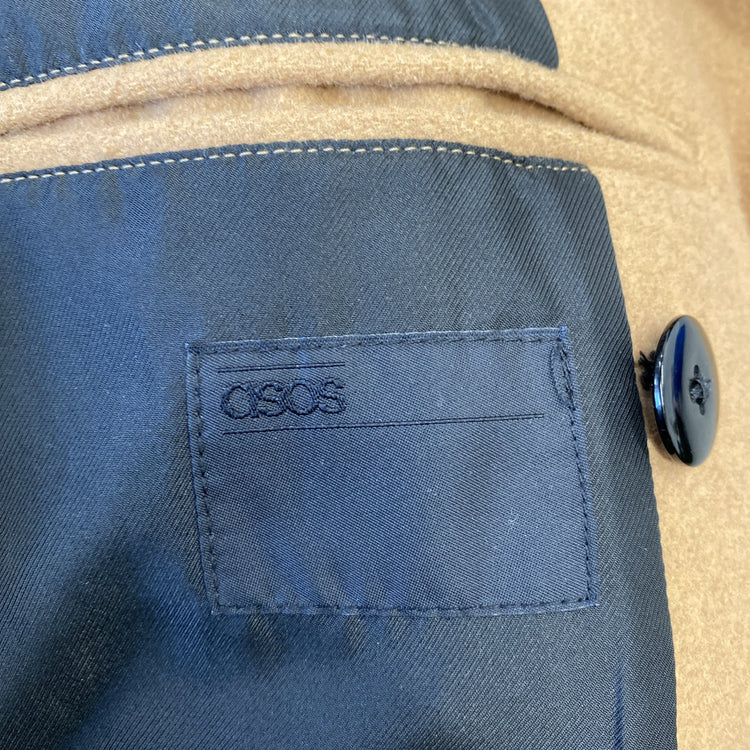 ASOS Camel PeaCoat Chore Jacket UKM Men’s 38-40” JB001