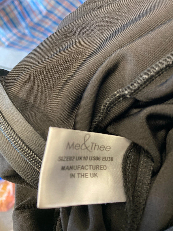 Fabulous Me & Thee black stretch heavy jumpsuit Uk10 LH002