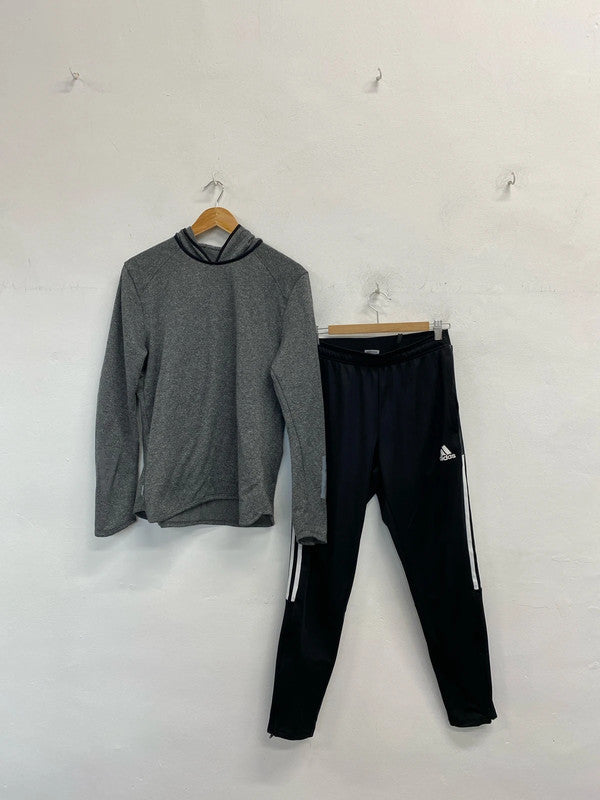 Fab Adidas Gym training Joggers & Hoodie Ladies Uk10/12 #4 SG090