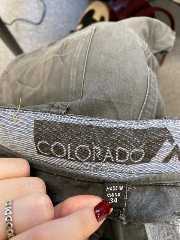 Fabulous men’s Colorado cargo grey shorts UK W34 AG005