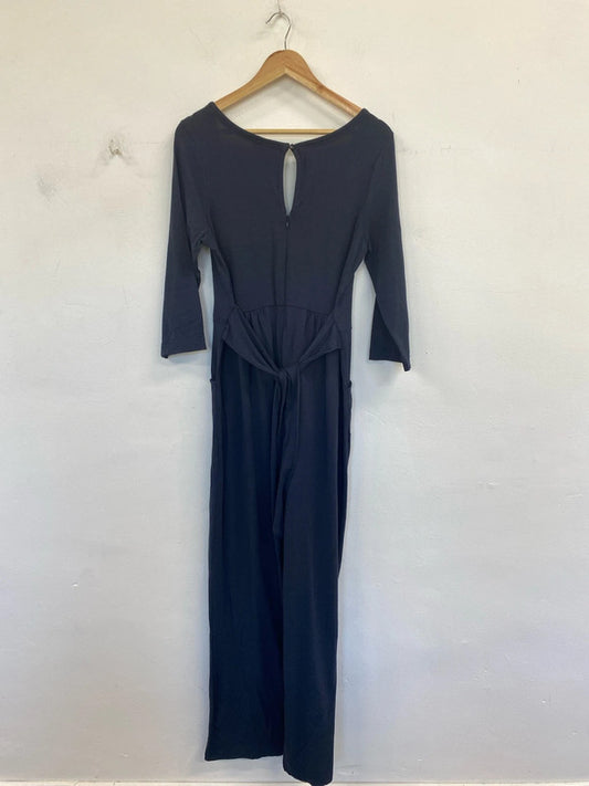 Weird Fish Stylish Khya Slate Blue Jersey Jumpsuit UK 14 EL001