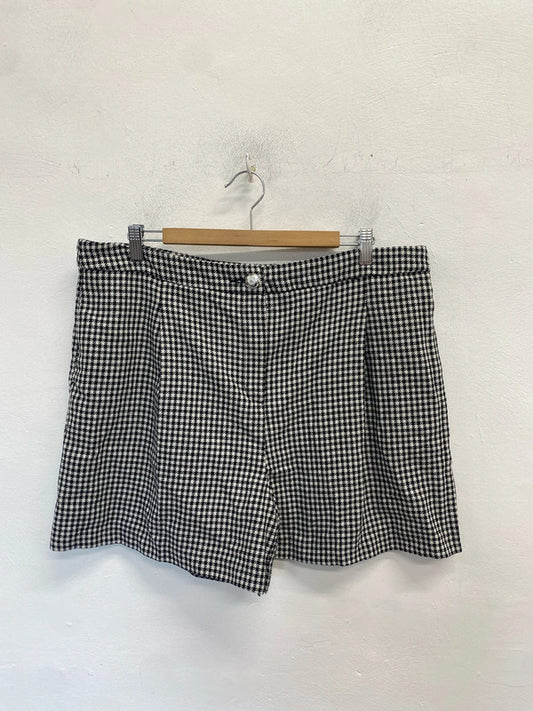 Gorgeous tu houndstooth shorts cute office UK 18 LB010