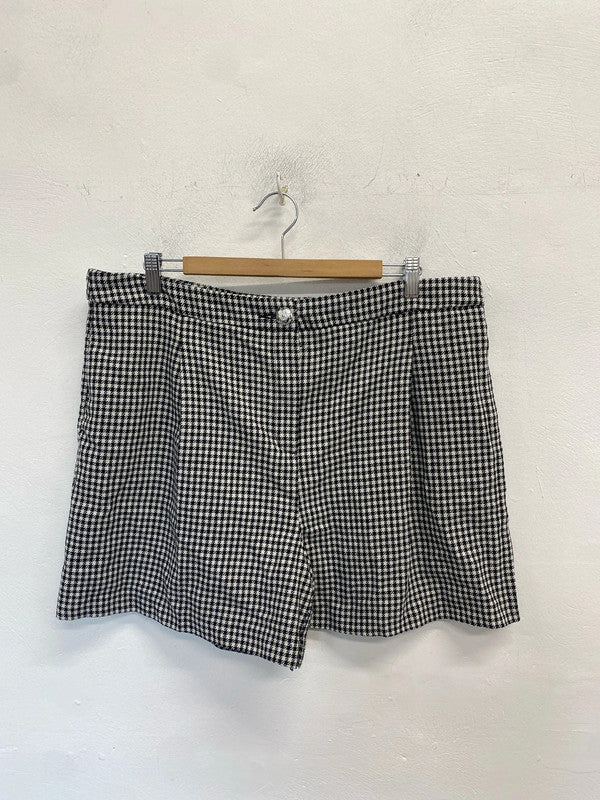 Gorgeous tu houndstooth shorts cute office UK 18 LB010