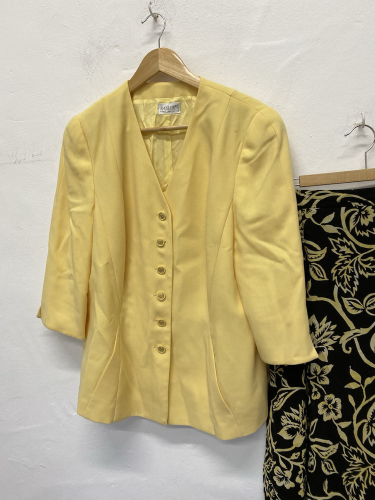 Basler ‘Mother Of The Bride Outfit’ Or Guest Yellow Clack Classic uk18 IZ001