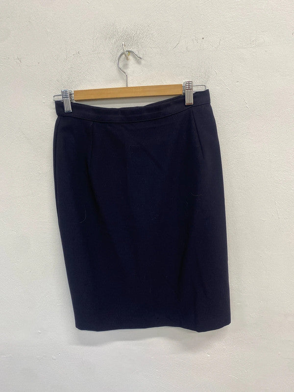 Stunning m&s navy office midi skirt UK 12 MM005