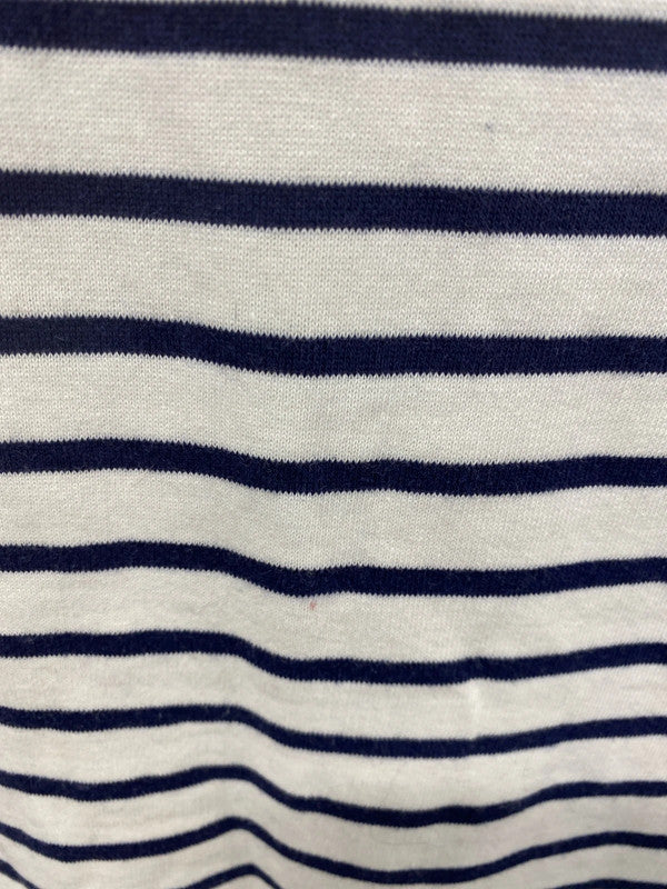 TU Chic White & Navy Stripe Oversize Sweatshirt Size M RG99
