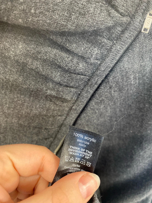 F&F Chic Charcoal Grey Asymmetric Cardigan UK 10 SW001