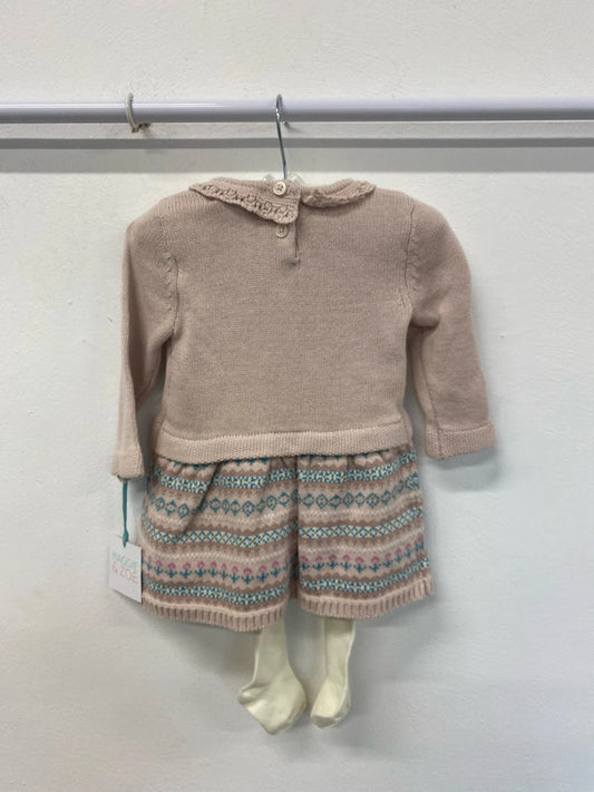 Maggie & Zoe Adorable Floral Pattern Knit Co-Ord 6-9 Months KM004