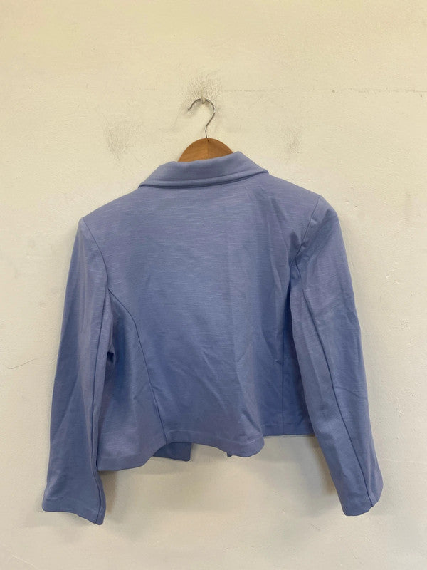 Next Gorgeous Cornflower Blue Crop Blazer UK 10 AO001