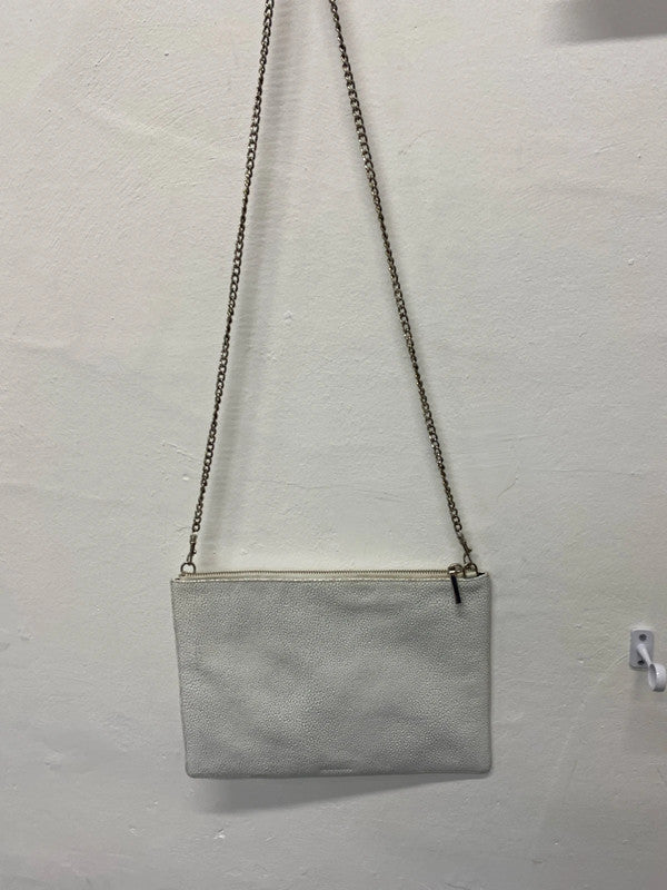 Fab white faux snakeskin clutch bag evening bag KM004