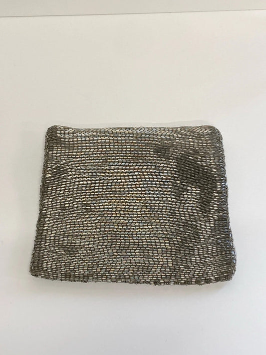 Accessorize Fabulous Silver Beaded Clutch NC001