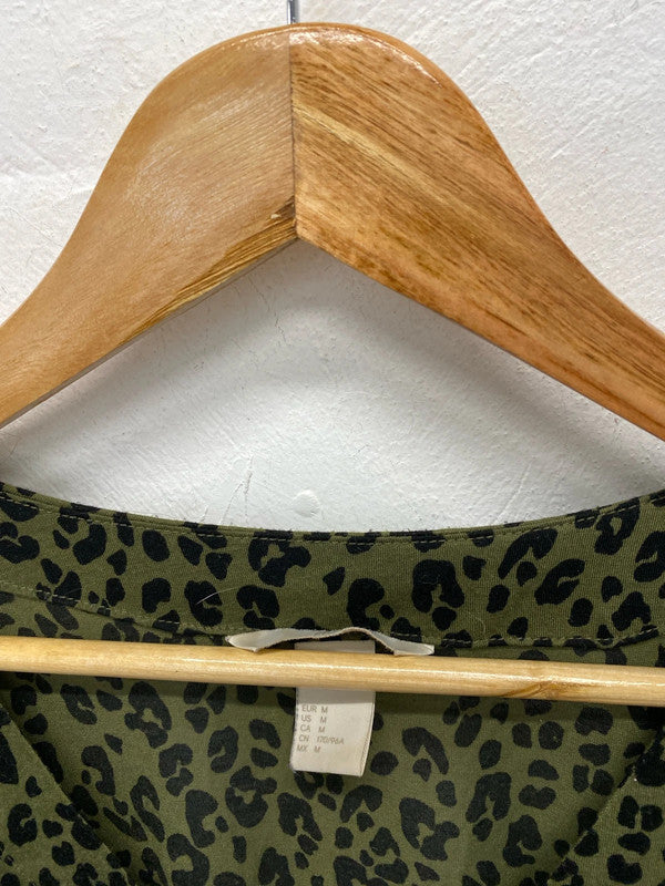 Fab duo of Khaki loose tunic tops dress Uk10 H&M #37 LD003