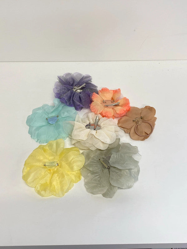 Unbranded Fabulous Colourful Flower Hair Clips & Brooches Bundle #1 AT001