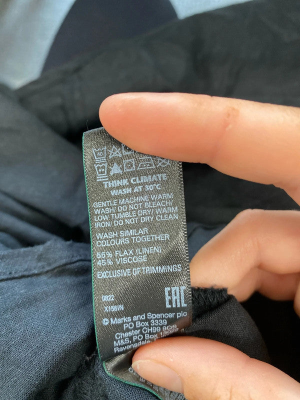 Fun and flirty M&S Linen blend summer smock dress uk 20 NC001