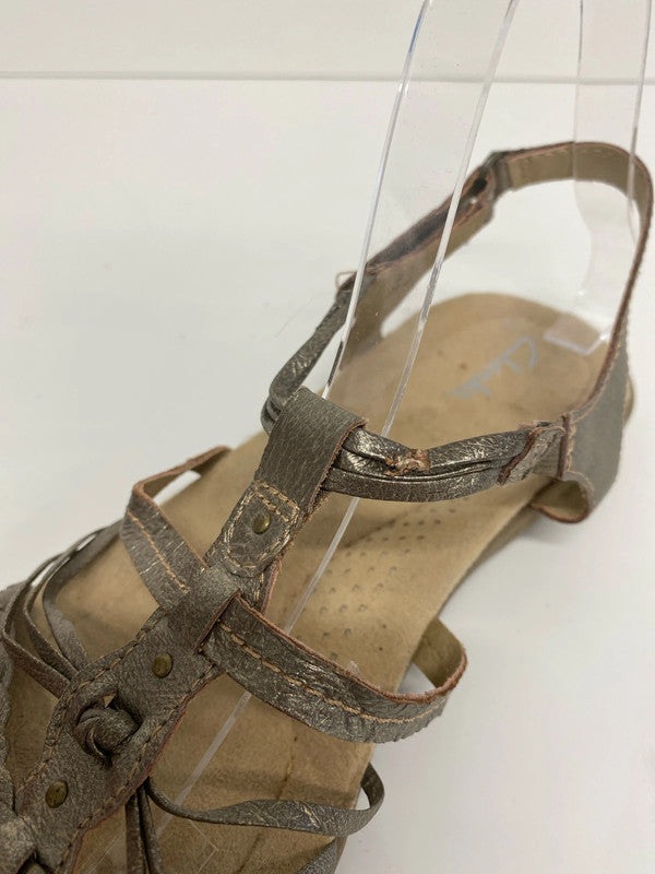 Clarks Fabulous Una Metallic Sandals UK 7 KM005