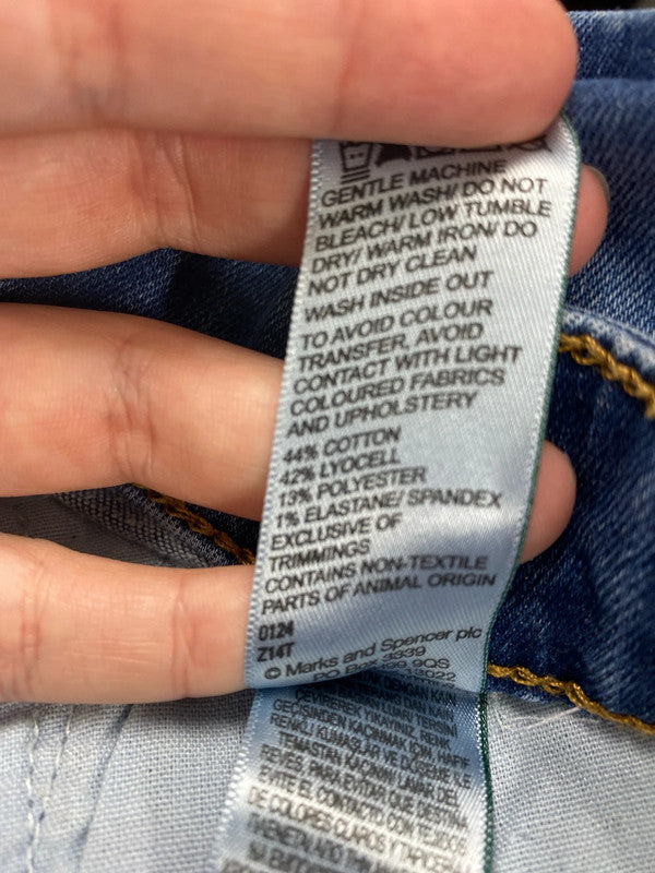 Autograph Stylish Wide Leg Jeans UK 16R MS002