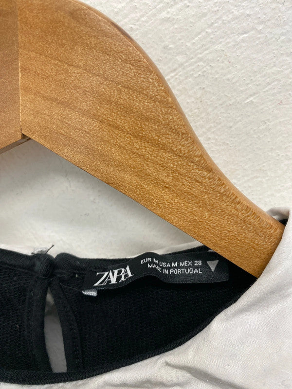 Fabulous ladies cropped sweatshirt pewter pan collar UkM LB010