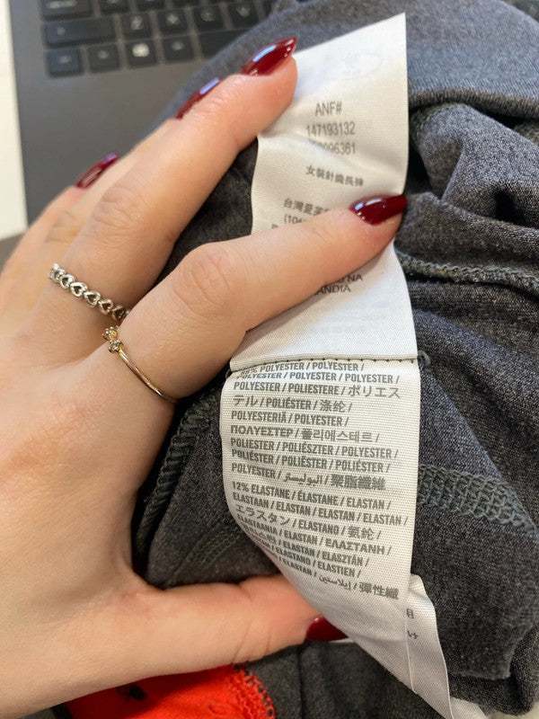 Fabulous Abercrombie & fitch grey leggings active UK XS AE001