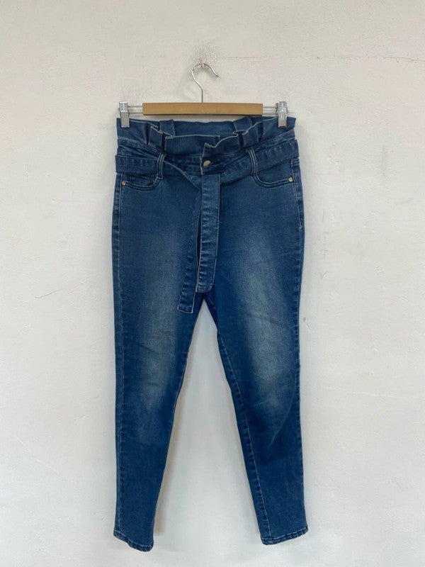 Urban Bliss Stylish Ruffle Hem Skinny Jeans UK 8 LK009