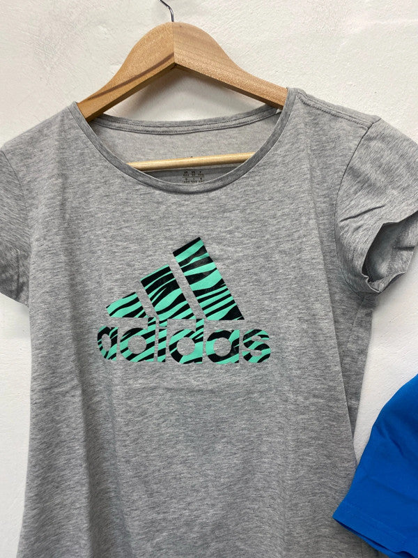 Fabulous duo of women’s Adidas gym t shirts UkXS #4 GK002