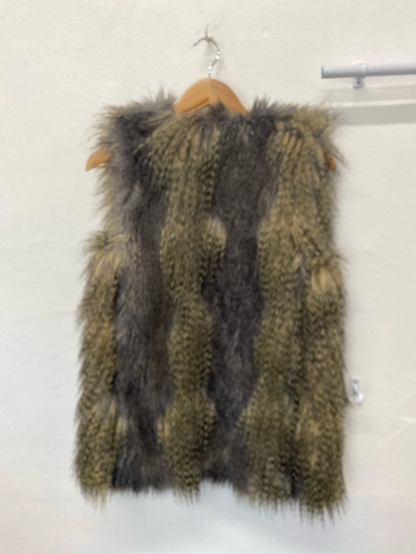 Fabulous longline boho faux fur gilet UkS Warehouse MW001