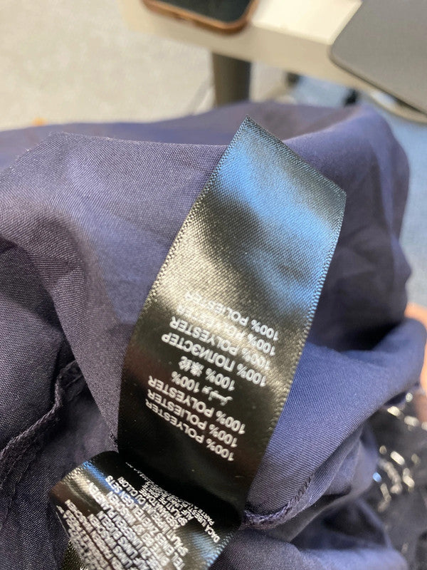 Lovely butterfly by Matthew Williamson beaded navy dress with slip UK 8 RF001