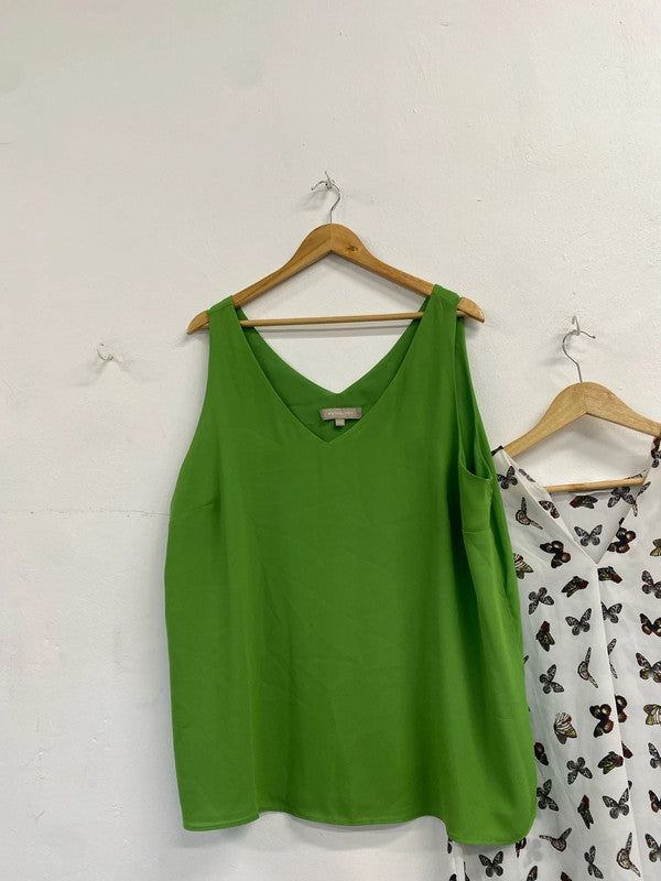 Lovely duo of camis colourful pattern anthology george UK 20 LK006 #124