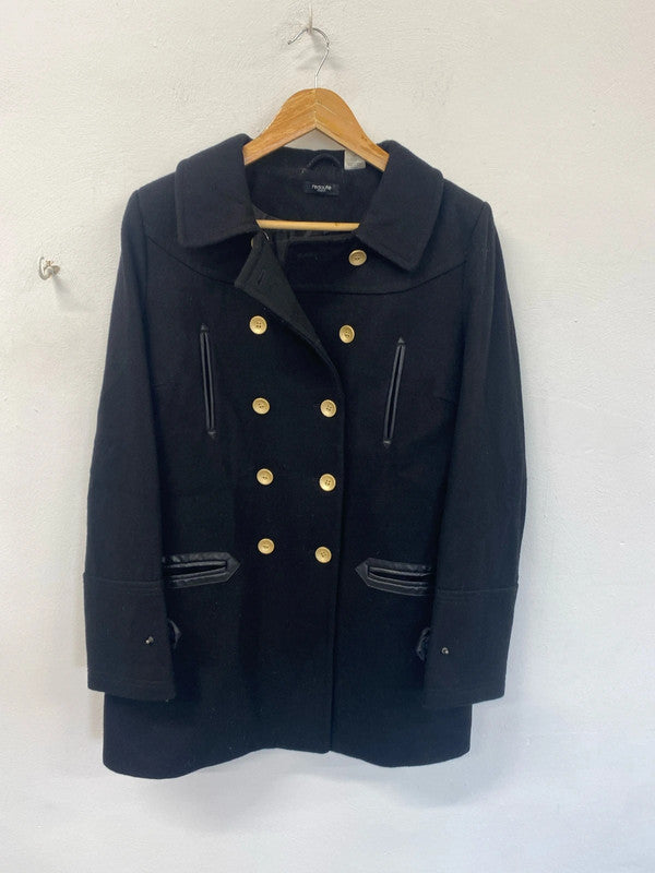 Classic La Redoute Peacoat double breasted 16 black KM003
