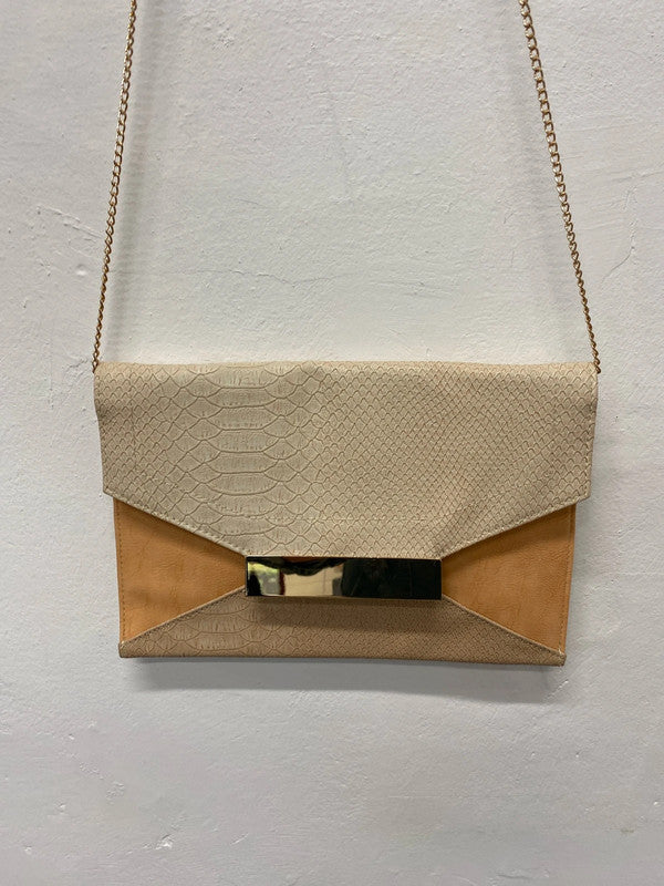 Fabulous occasion events handbag/ clutch bag faux snakeskin New Look YM001