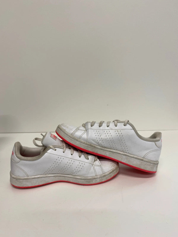 Fabulous Adidas advantage trainer white & neon pink Uk5 MS002