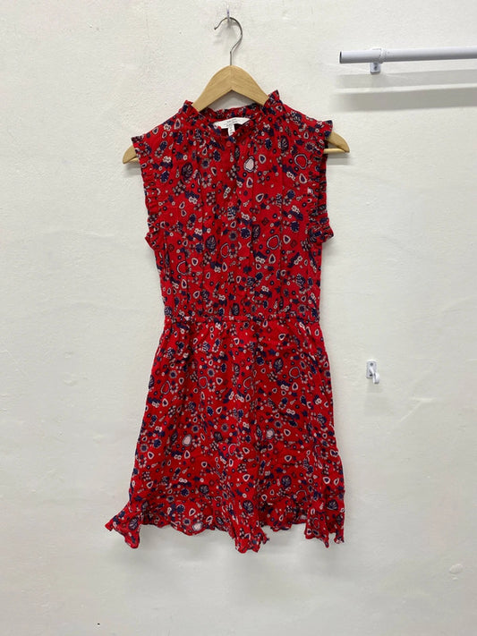 Absolutely stunning & other stories spanish red paisley dress Uk8 SN002